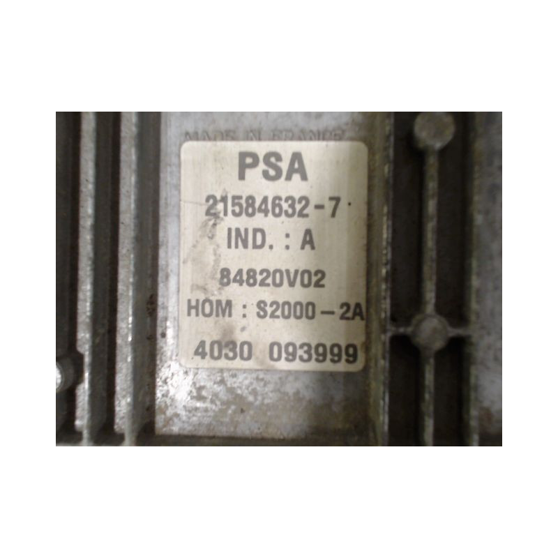 CALCULATEUR MOTEUR PEUGEOT 206 98-09
