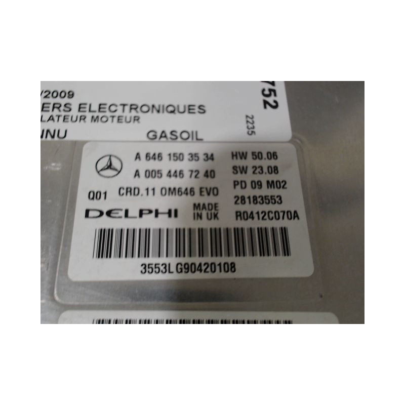 CALCULATEUR MOTEUR MERCEDES CLASSE C