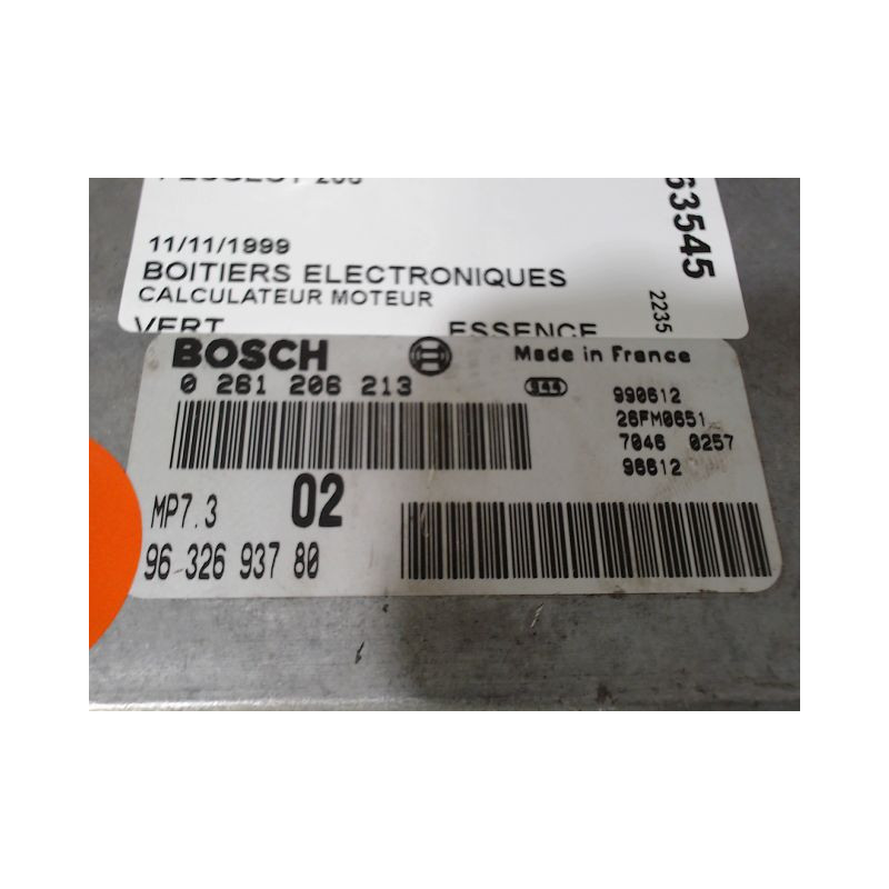 CALCULATEUR MOTEUR PEUGEOT 206
