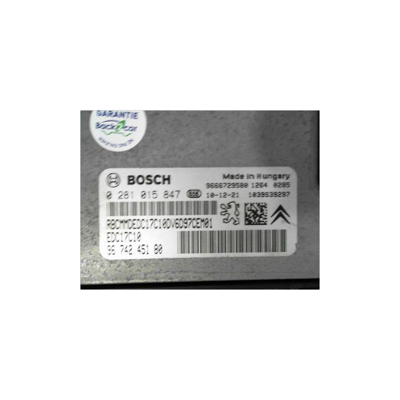 CALCULATEUR MOTEUR PEUGEOT 207 2009-