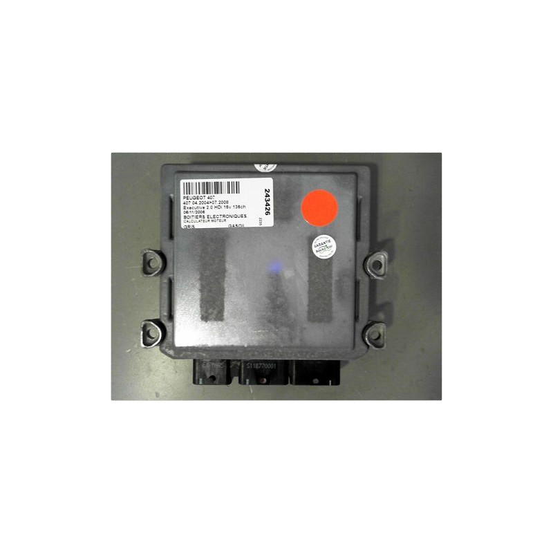 CALCULATEUR MOTEUR PEUGEOT 407 2004-2008