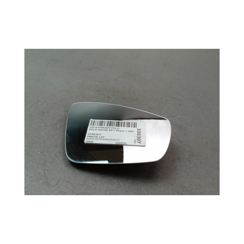 GLACE RETROVISEUR EXT D VOLKSWAGEN POLO V Phase 1 (6R) 2009-...