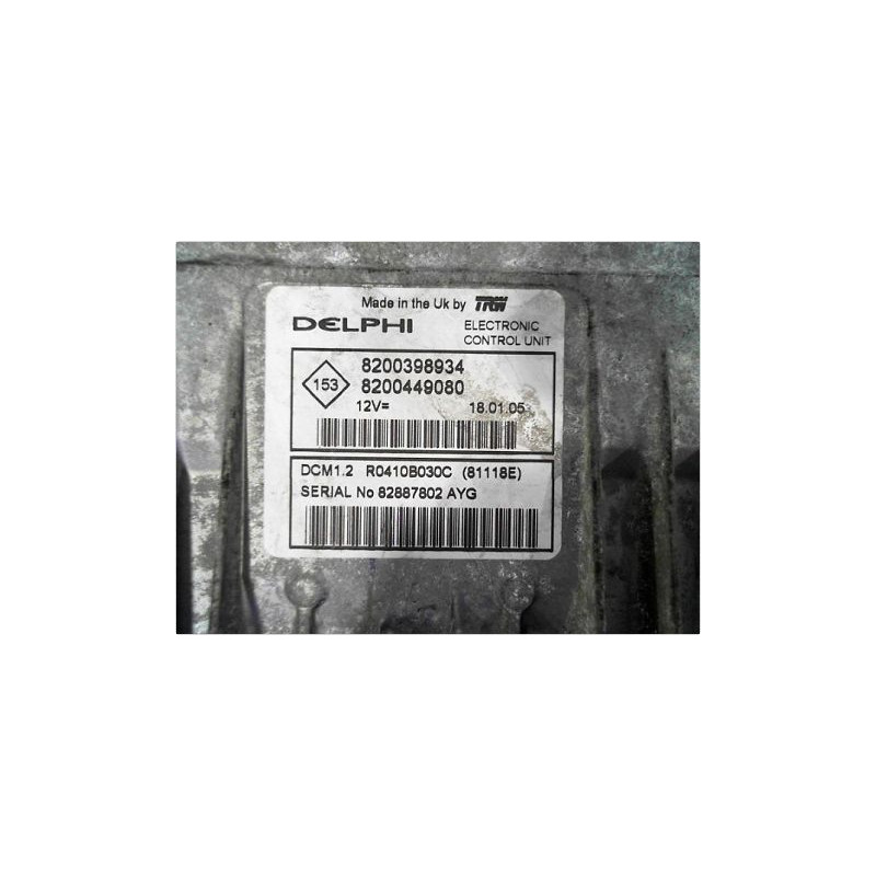 CALCULATEUR MOTEUR RENAULT MODUS 2004-2007