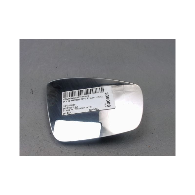 GLACE RETROVISEUR EXT D VOLKSWAGEN POLO V Phase 1 (6R) 2009-...