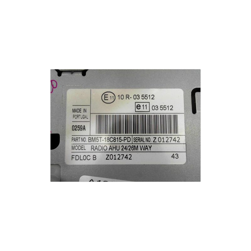 AUTORADIO  B-MAX 2012-
