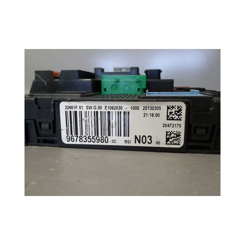 BOITIER GESTION HABITACLE PEUGEOT 208 12-15