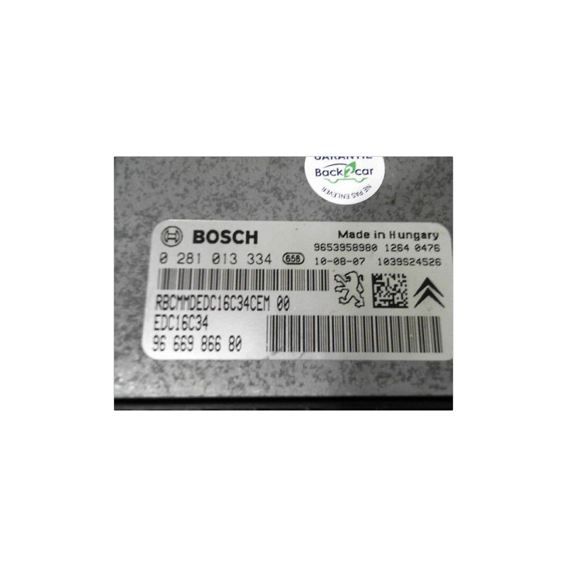 CALCULATEUR MOTEUR PEUGEOT 5008 2009-2013