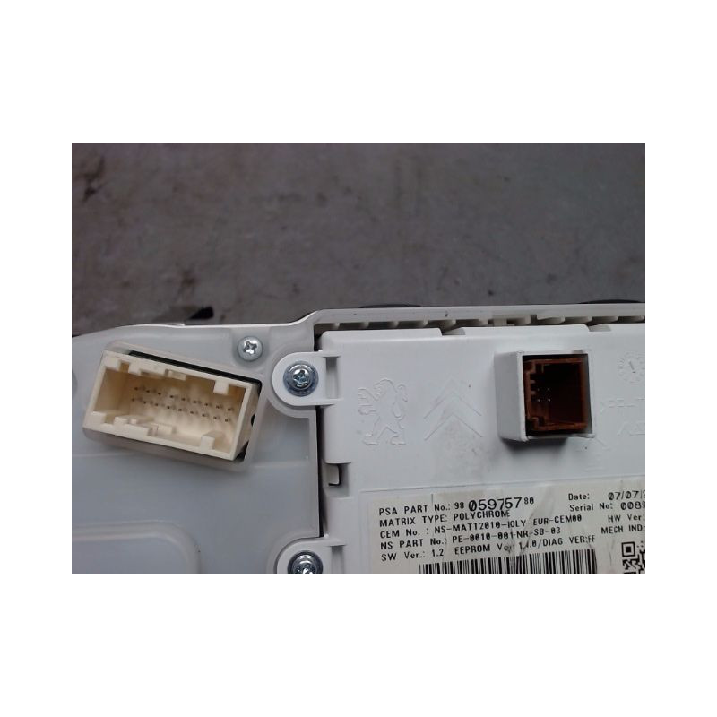 BLOC COMPTEURS PEUGEOT 208
