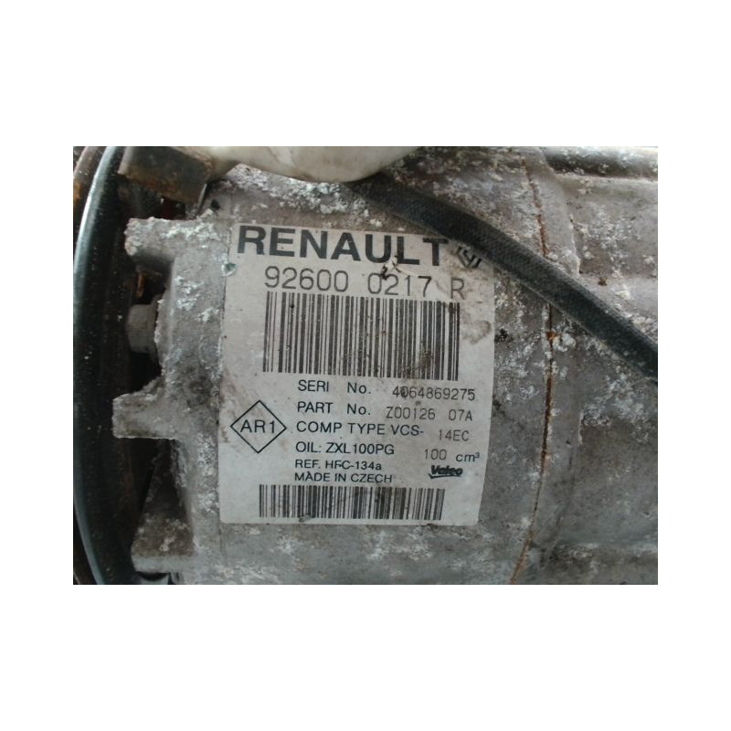COMPRESSEUR AIR CONDITIONNE RENAULT CAPTUR Phase 1 2013-...