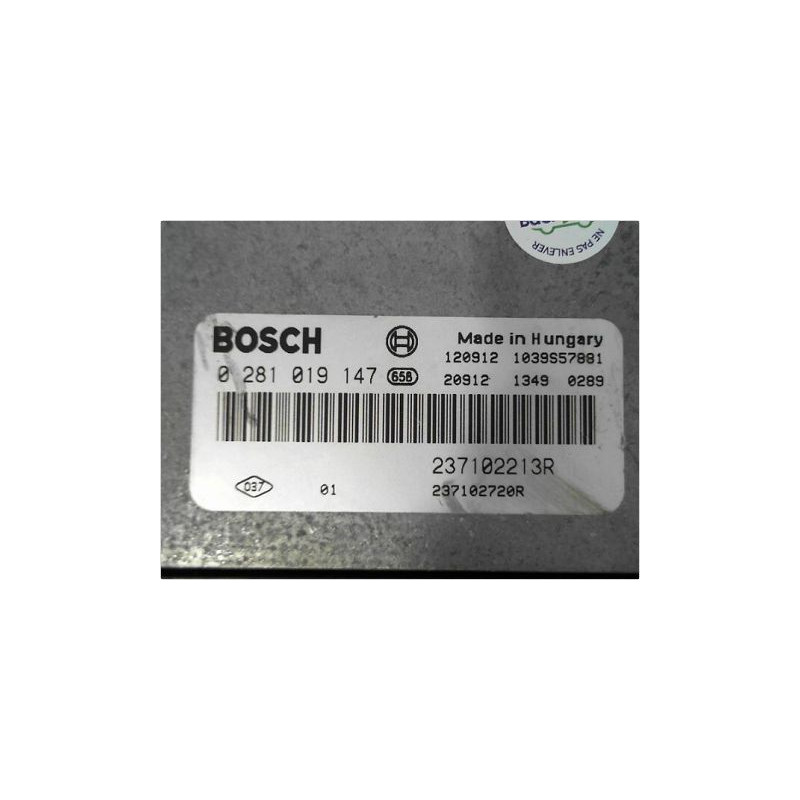 CALCULATEUR MOTEUR DACIA LODGY 12-16
