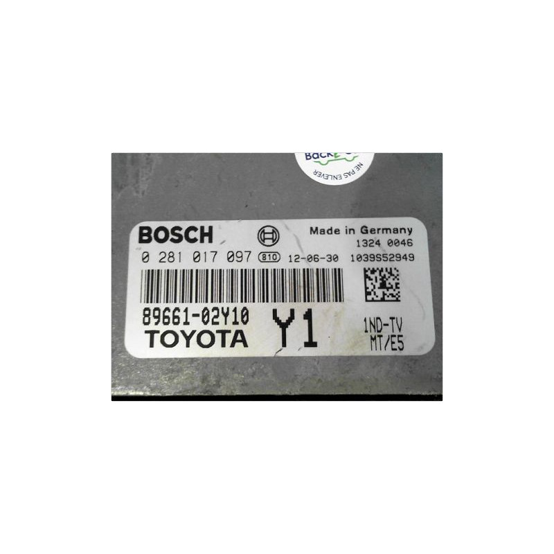 CALCULATEUR MOTEUR TOYOTA AURIS II 2012-2015