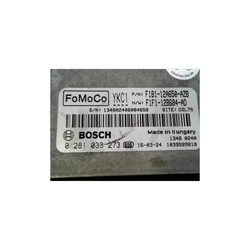 CALCULATEUR MOTEUR FORD FIESTA 2012-