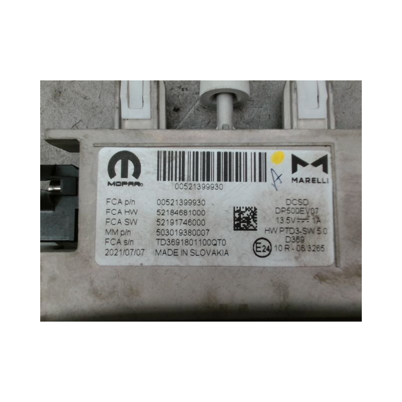 ECRAN GPS FIAT 500 II Phase 1 2007-...