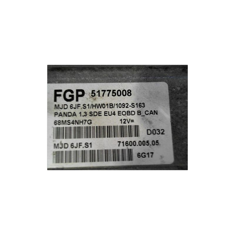 CALCULATEUR MOTEUR FIAT PANDA II 03-12