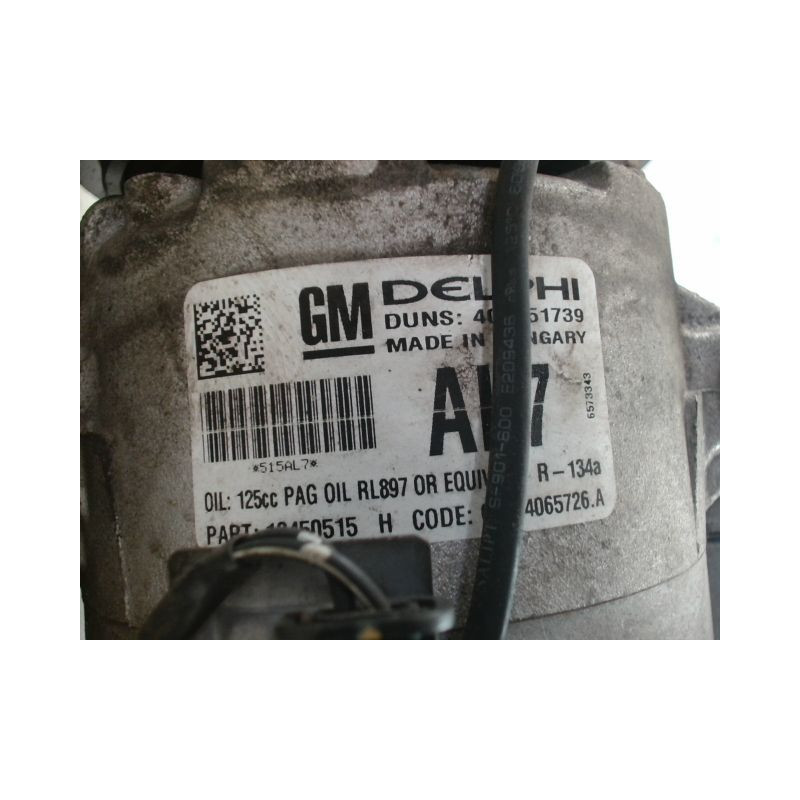 COMPRESSEUR AIR CONDITIONNE OPEL MERIVA 2006-