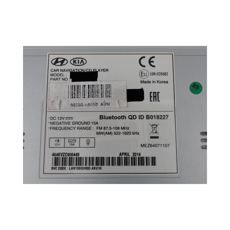 AUTORADIO HYUNDAI I30
