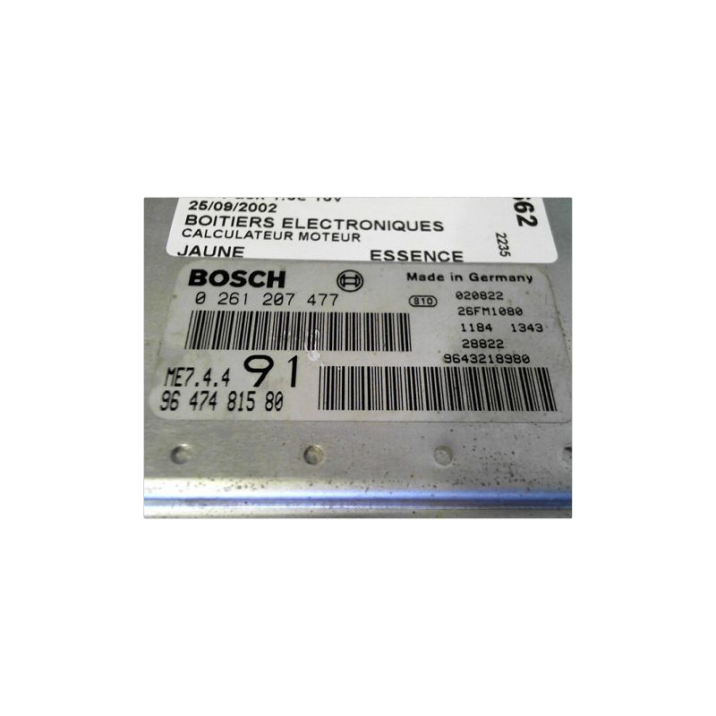CALCULATEUR MOTEUR PEUGEOT 206 98-09
