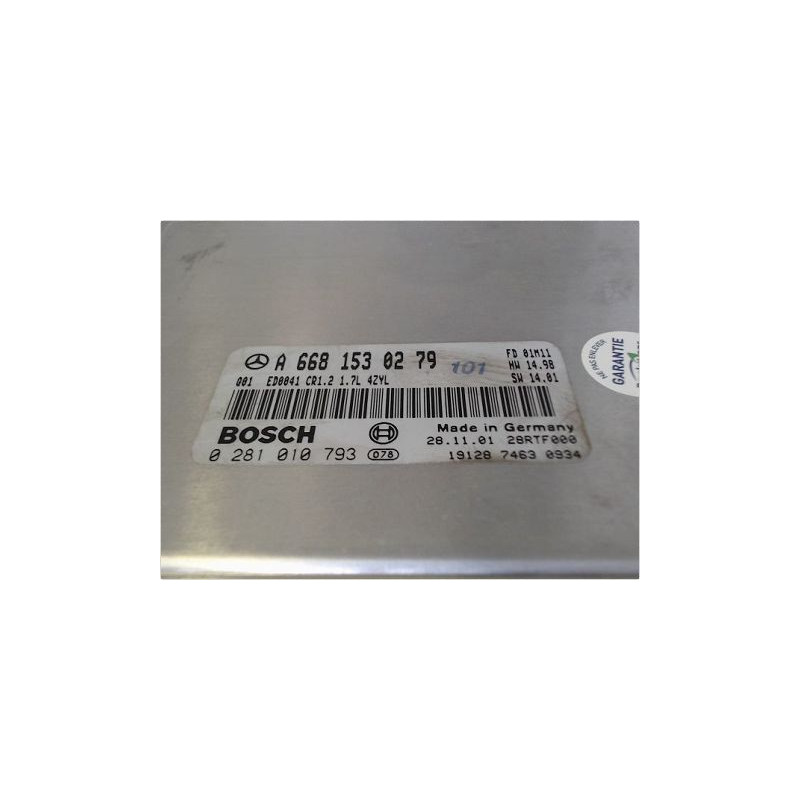 CALCULATEUR MOTEUR MERCEDES CLASSE A