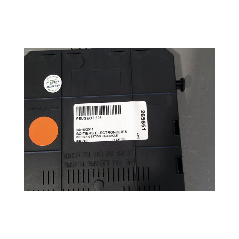 BOITIER GESTION HABITACLE PEUGEOT 308