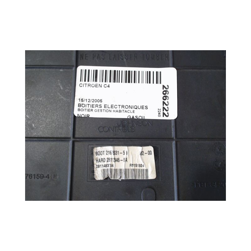 BOITIER GESTION HABITACLE CITROEN C4
