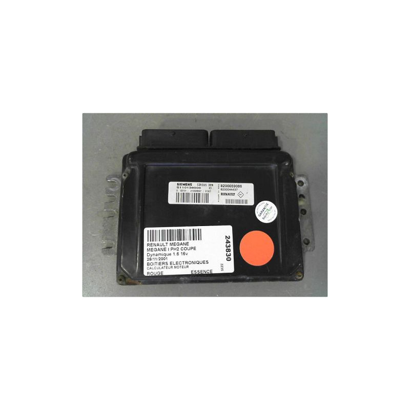 CALCULATEUR MOTEUR RENAULT MEGANE I PH2 COUPE 99-02