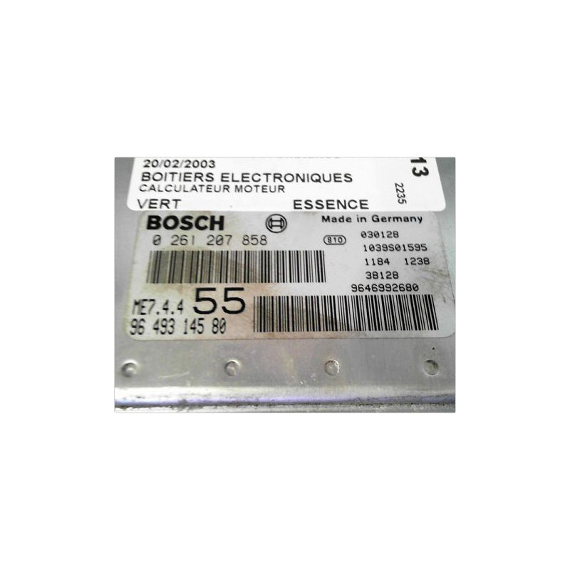 CALCULATEUR MOTEUR CITROEN C3 2002-2005