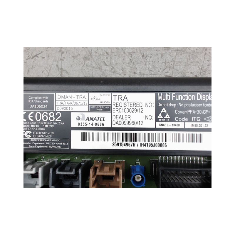 ECRAN GPS RENAULT MEGANE