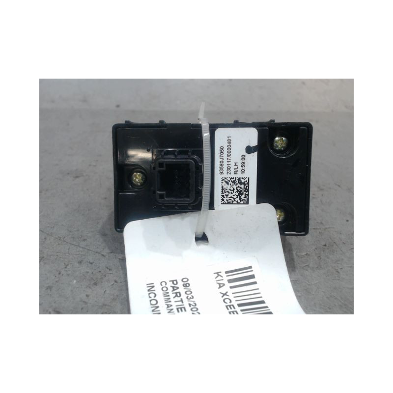 COMMANDE LEVE-GLACE PORTE ARG KIA XCEED