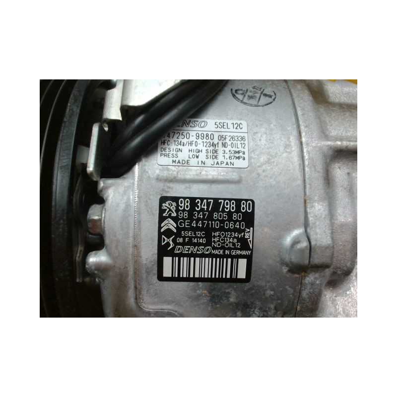 COMPRESSEUR AIR CONDITIONNE CITROEN C3 AIRCR.