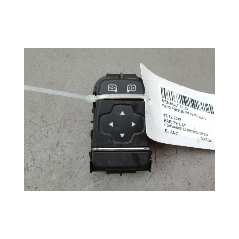 COMMANDE RETROVISSEUR EXTERIEUR ELECTRIQUE RENAULT CLIO IV Phase 1 2012-...