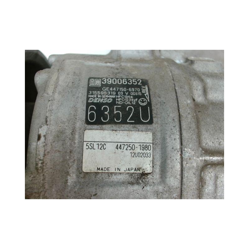 COMPRESSEUR AIR CONDITIONNE OPEL CORSA V (E) 2014-...
