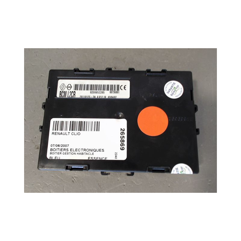 BOITIER GESTION HABITACLE RENAULT CLIO