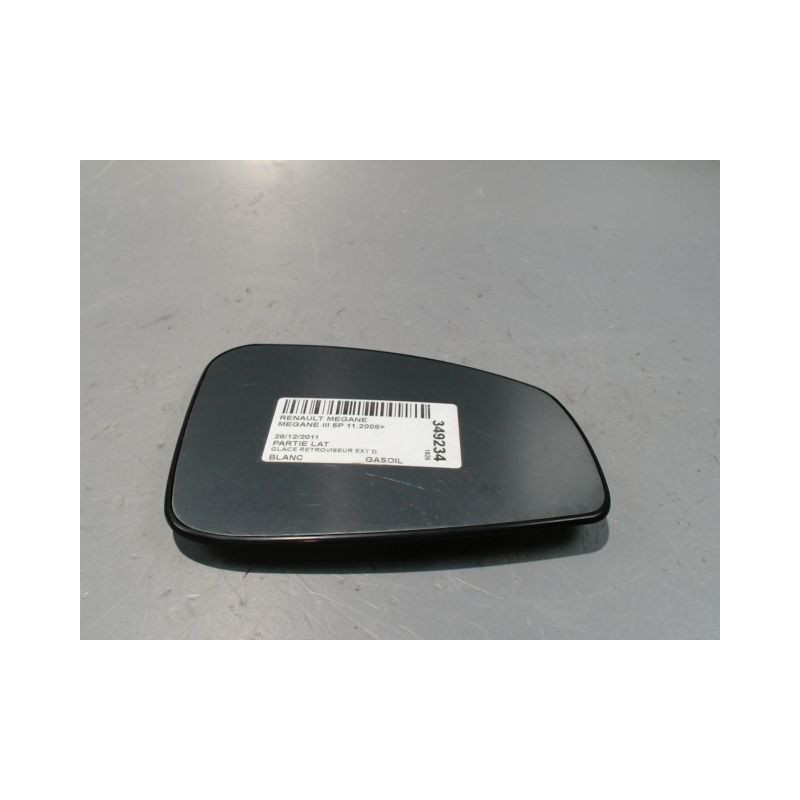 GLACE RETROVISEUR EXT D RENAULT MEGANE III 2008-
