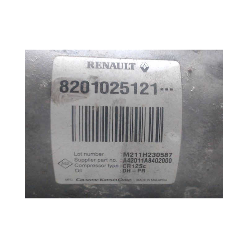 COMPRESSEUR AIR CONDITIONNE DACIA SANDERO 2008-