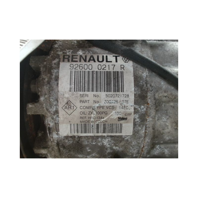 COMPRESSEUR AIR CONDITIONNE RENAULT CLIO IV