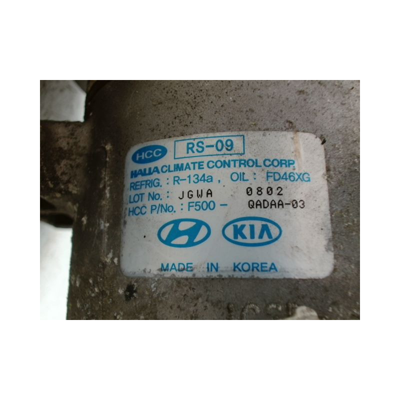 COMPRESSEUR AIR CONDITIONNE HYUNDAI I10