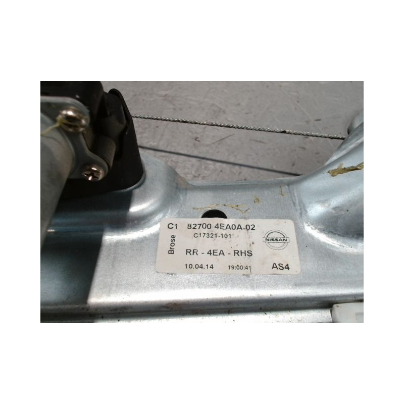 MECANISME+MOTEUR LEVE-GLACE ARRIERE GAUCHE NISSAN QHASQAI 2007-