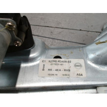MECANISME+MOTEUR LEVE-GLACE ARRIERE GAUCHE NISSAN QHASQAI 2007-