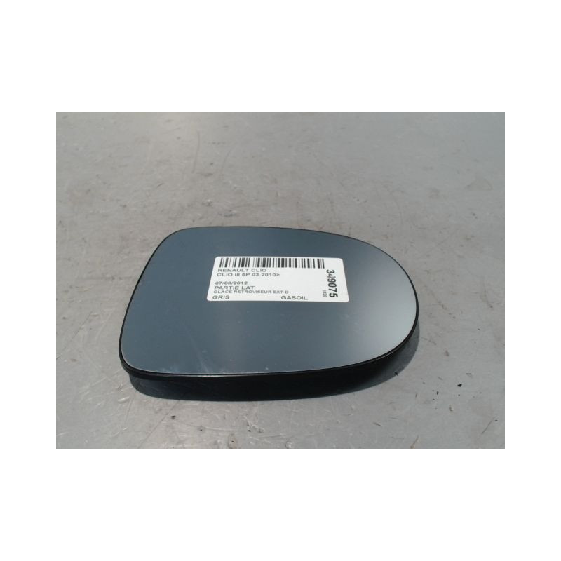 GLACE RETROVISEUR EXT D RENAULT CLIO III 2010-
