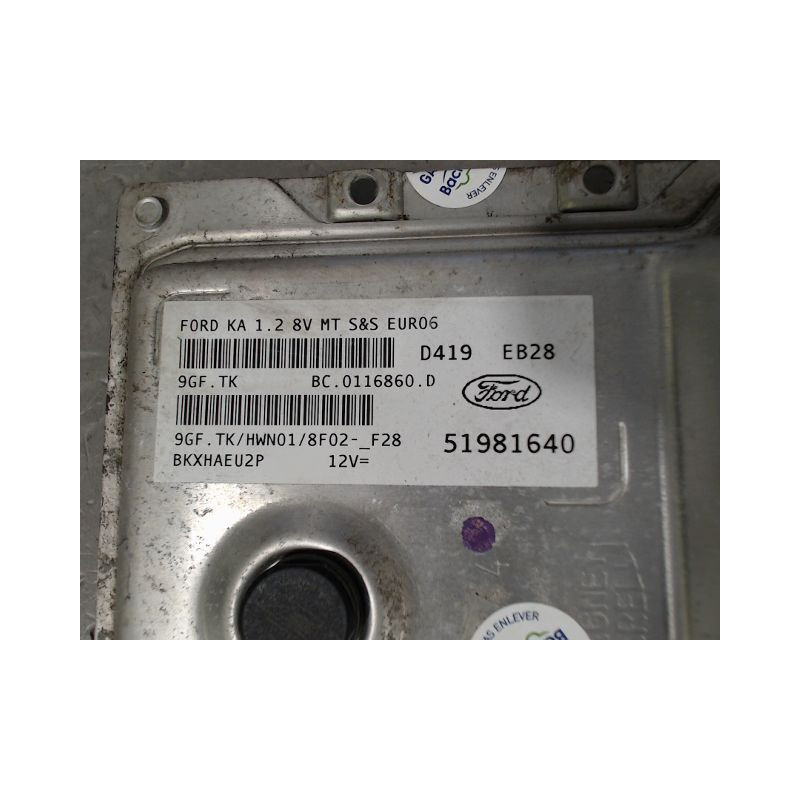 CALCULATEUR MOTEUR FORD KA