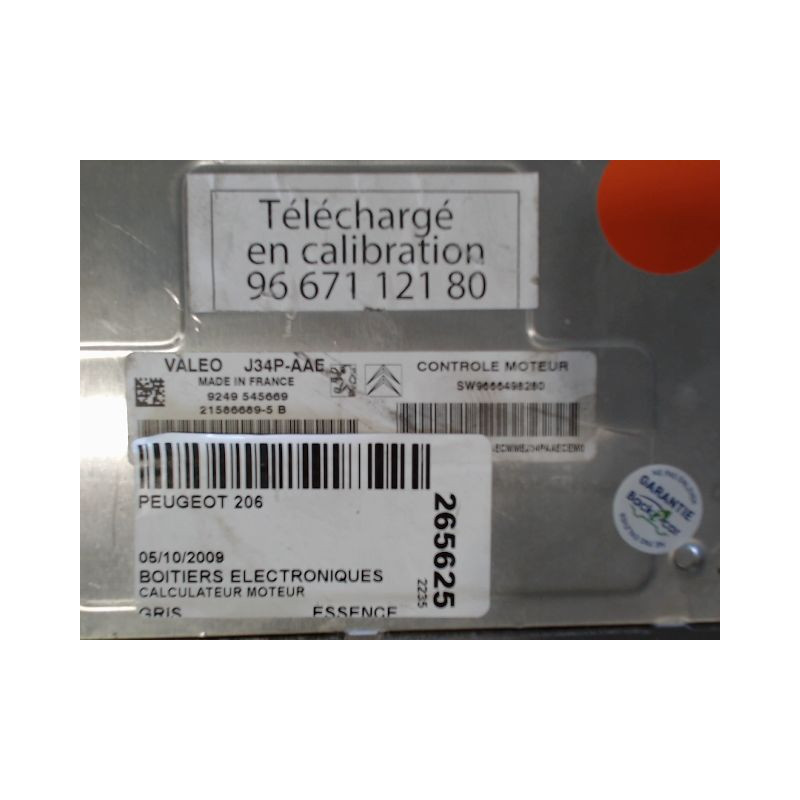 CALCULATEUR MOTEUR PEUGEOT 206