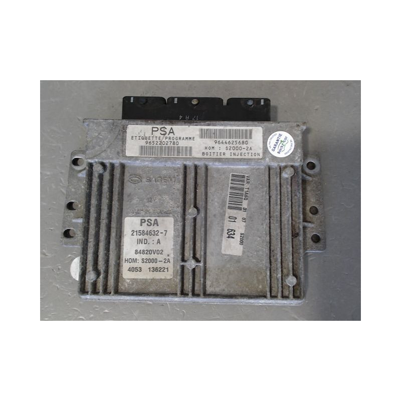 CALCULATEUR MOTEUR PEUGEOT 206