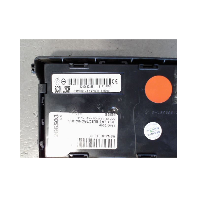 BOITIER GESTION HABITACLE RENAULT CLIO