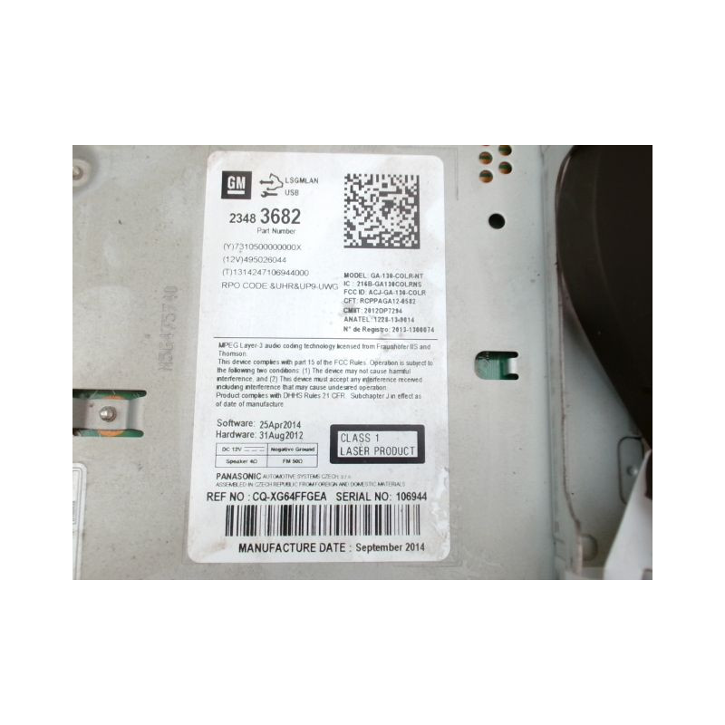 AUTORADIO OPEL MOKKA