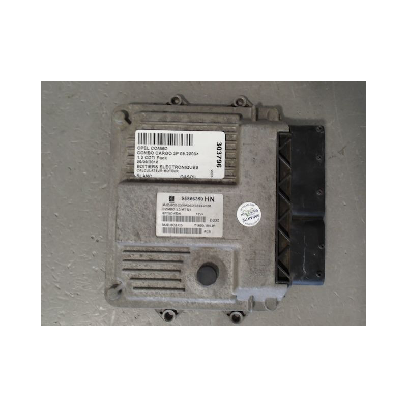 CALCULATEUR MOTEUR OPEL COMBO CARGO 2003-