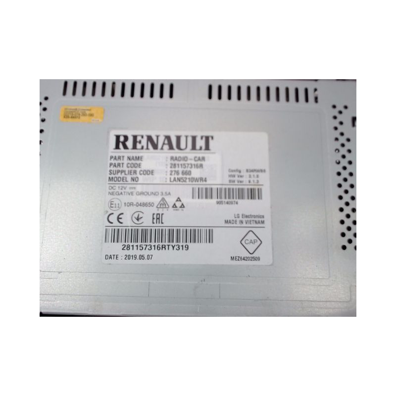 AFFICHEUR DIGITAL RENAULT CLIO IV Phase 1 2012-...