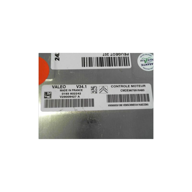 CALCULATEUR MOTEUR PEUGEOT 207 2006-2013
