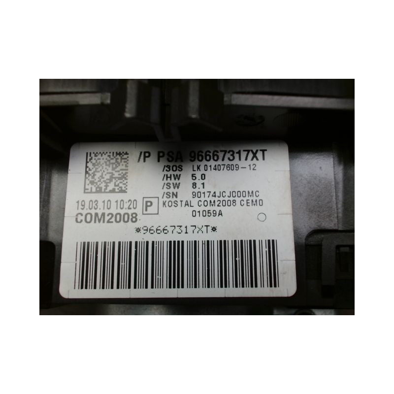 BLOC COMMODOS PEUGEOT 3008 2009-