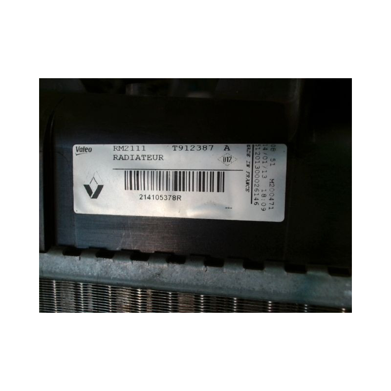 RADIATEUR RENAULT MEGANE III 2008-