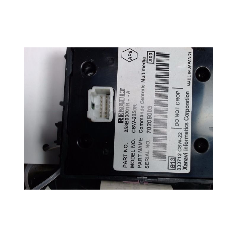 COMMANDE GPS RENAULT GRAND ESPACE 2006-